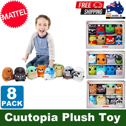 8-Pack Disney 100 Cuutopia Plush Toy 5" (13cm) Dolls - Marvel, Pixar, Star Wars