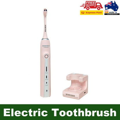 ZOOMSUM Rechargeable Powerful Sonic Cleaning Electric Toothbrush Pink - Express