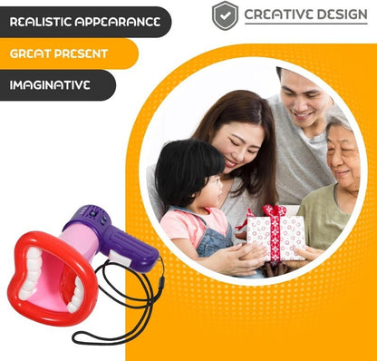 STOBOK Big Mouth Funny Voice Changer Microphone Megaphone Recorder Toy for Kids