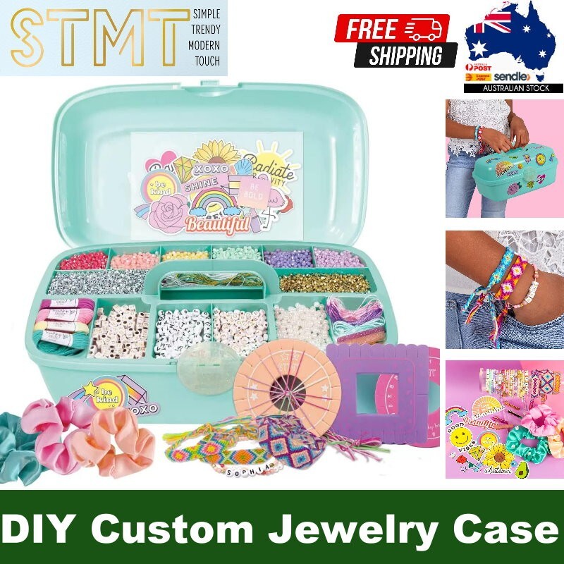 STMT Kids' DIY Custom Jewelry Case 100+ Accessories w/ Step-By-Step Guide