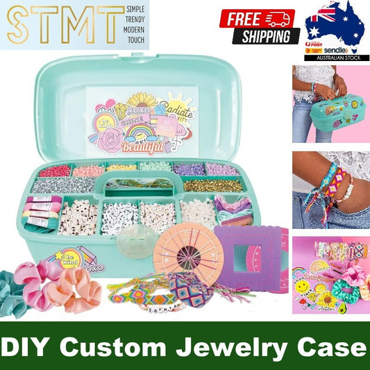 STMT Kids' DIY Custom Jewelry Case 100+ Accessories w/ Step-By-Step Guide