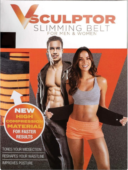 VSculptor Waist Trainer Sweat Belt / Slimming Belt Faster Result For Men & Women
