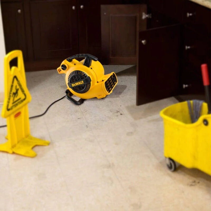 DeWalt 600 CFM 3-Speed 240V Air Mover and Dryer Corded Portable Floor Dryer