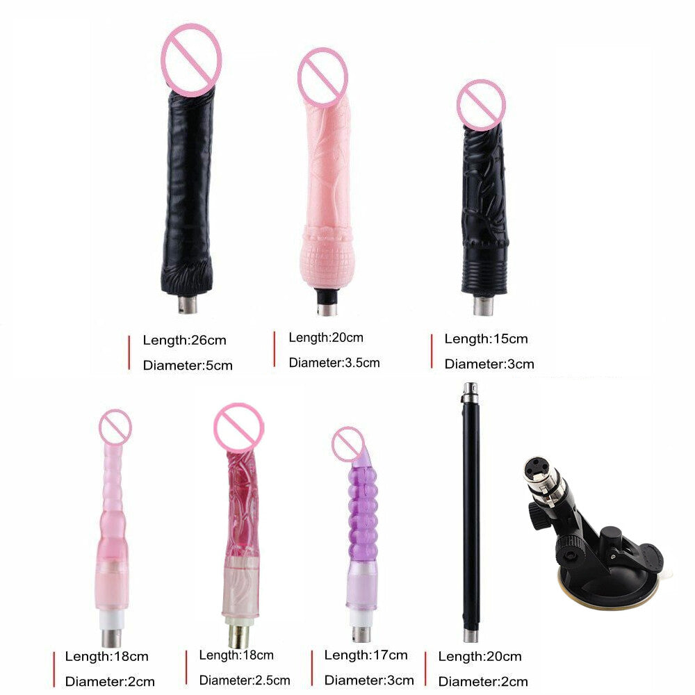 New Arrival Pink Automatic Sex Machine Gun Love Machine with 6 Dildo Adult Toy