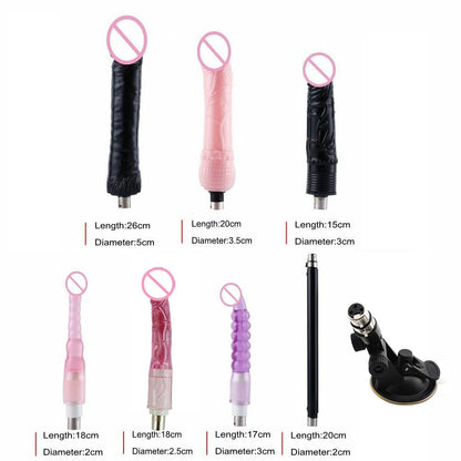 New Arrival Pink Automatic Sex Machine Gun Love Machine with 6 Dildo Adult Toy