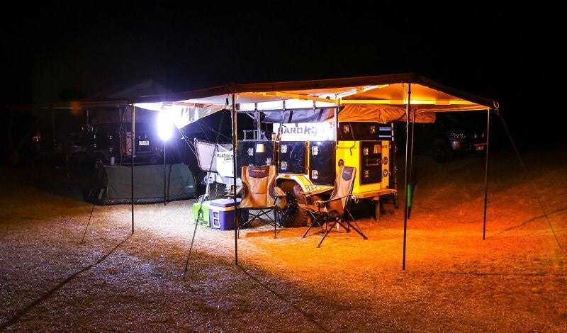 HardKorr Lifestyle IP68 waterproof 4-Bar Orange & White LED Camp Light Kit
