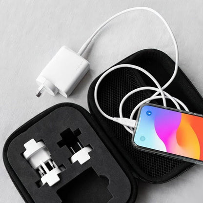 Cygnett PowerMaxx 33 Watt Travel Wall Charger Kit with 5000mAh Power Bank, Case