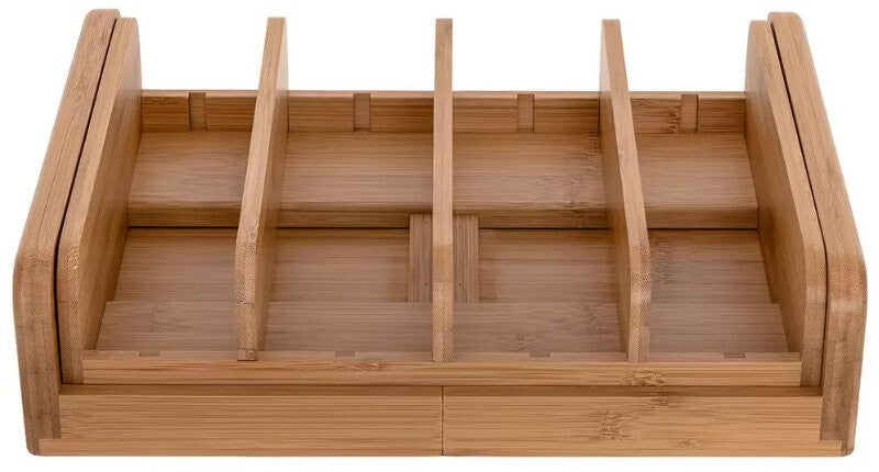 Seville Classics Kitchen Expandable Cabinet And Pantry Organiser with Dividers
