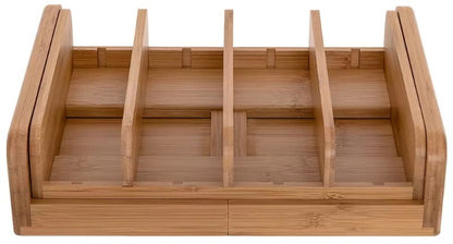 Seville Classics Kitchen Expandable Cabinet And Pantry Organiser with Dividers