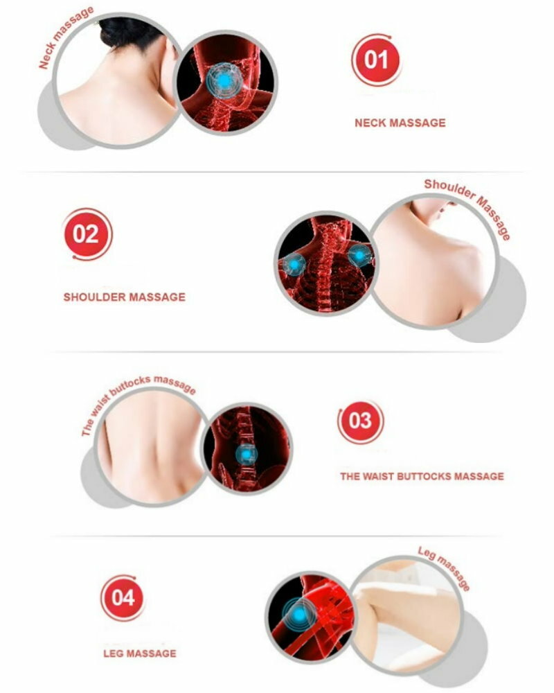 Rocago MM-55 Neck and Shoulder Tapping Pro Massager Shawl III - Multi-Functions
