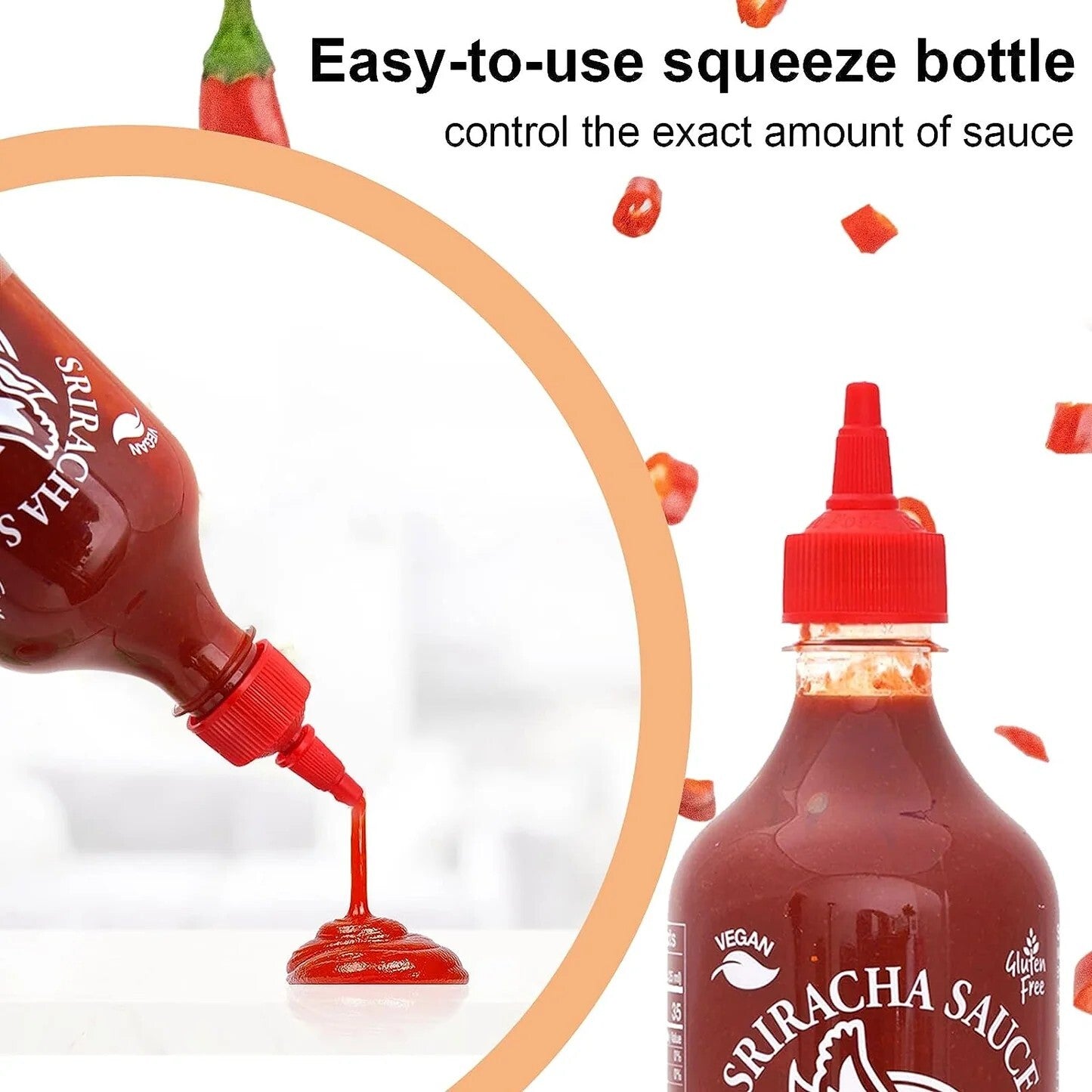Flying Goose Sriracha Hot Chilli Sauce Authentic Spicy Condiment Vegan 730mL