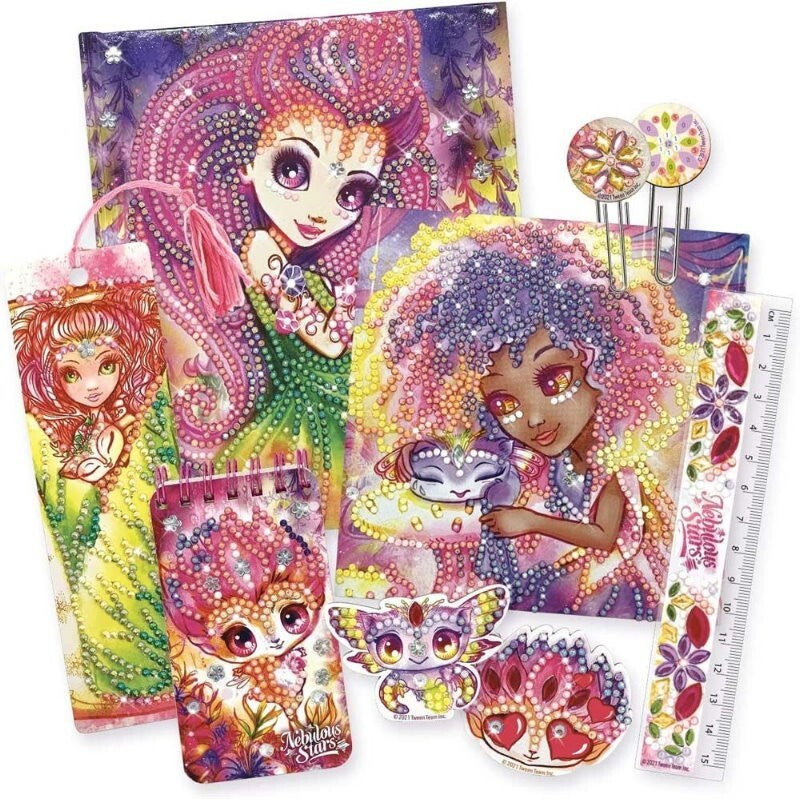 Nebulous Stars Dazzle by Number Rhinestone Creative Stationery Deluxe Set