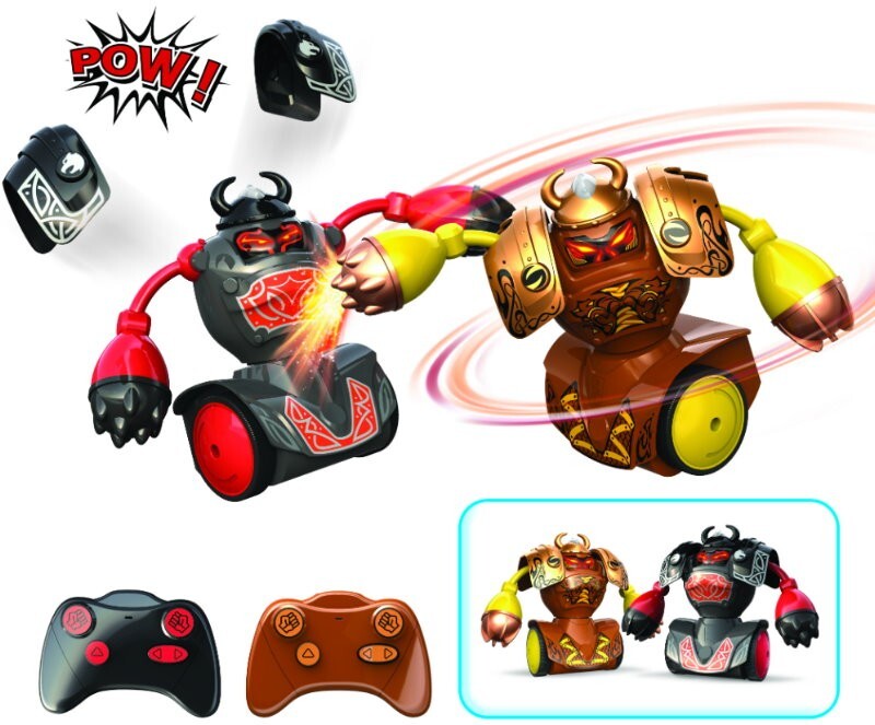 SilverLit YCOO 2-Pack Robo Kombat: Viking RC Battle Fighting Robot w/ Sound