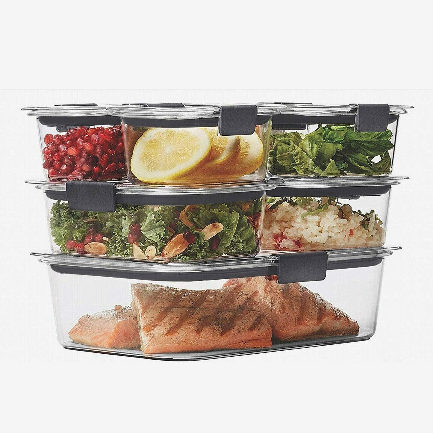 Sistema Leak Proof BPA Free Food Storage Lunch Box Container Safe 14 Piece Pack