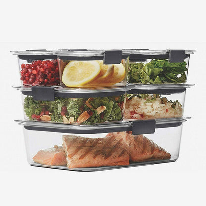 Sistema Leak Proof BPA Free Food Storage Lunch Box Container Safe 14 Piece Pack