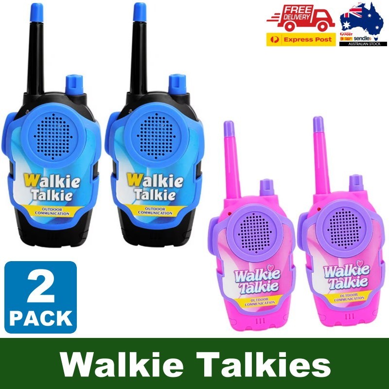 2-Pack Kid's Walkie Talkie Toys 2 Way Radio Interactive Educational Toy For 3+