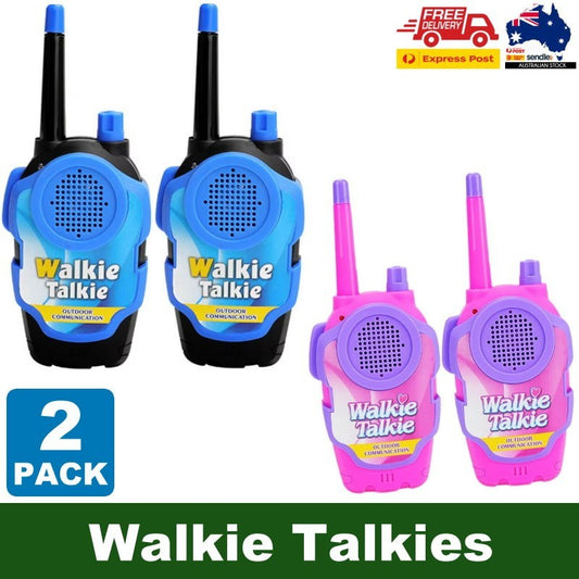 2-Pack Kid's Walkie Talkie Toys 2 Way Radio Interactive Educational Toy For 3+