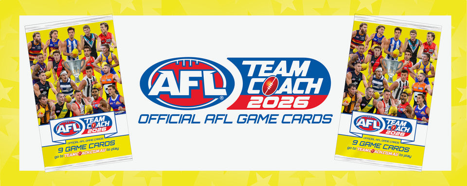 Official AFL Team Coach 2026 Trading Game Cards Sealed Box of 36 Packs Fast Ship