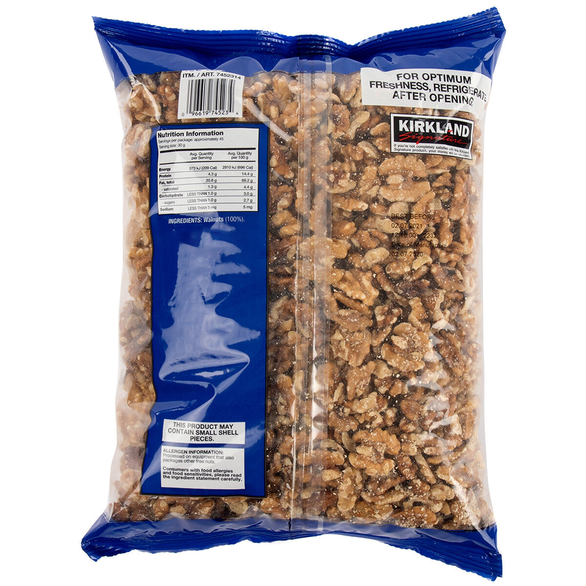 Premium Kirkland Signature Australian Grown Walnuts 1.36kg Kids Healthy Snack