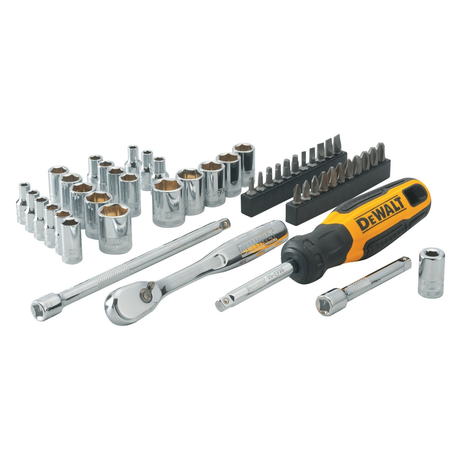 NEW DeWALT 1/4" Drive 50 Piece Mechanics Tool Set Kit DWMT81610 Socket Set