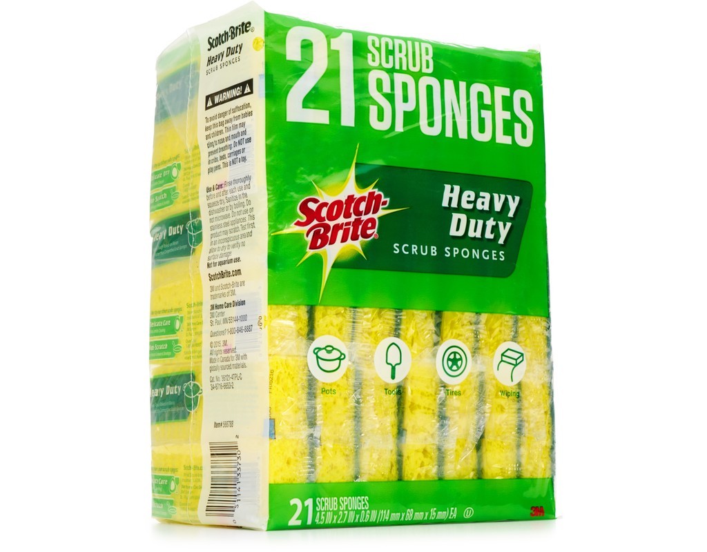 3M Scotch Brite Kitchen Heavy Duty Non-Scratch Scrub Mix Scourer Sponge Cleaner