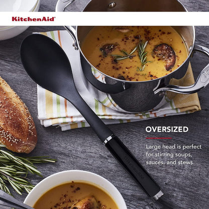 KitchenAid 7 Piece Kitchen Tool & Gadget Set - Turner, Spoon, Ladle, Tipped Tong