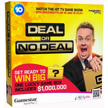 Deal Or No Deal Family Indoor Fun Board Game Activity Chance to Win 1 million 8+