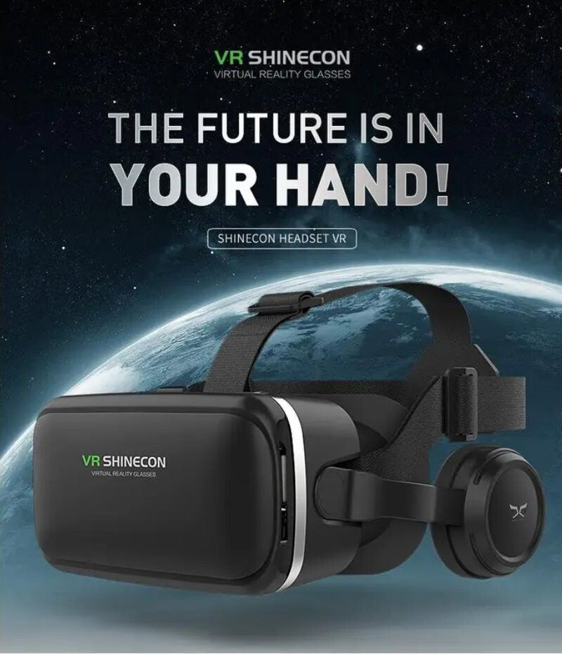 VR SHINCON 8.0 Bluetooth 3D VR Glasses Headsets w/ Controller - iOS & Android