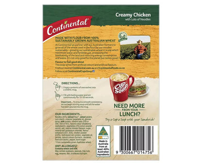 Continental Cup A Soup Classic Creamy Chicken With Lots Of Noodles 28x30g serves