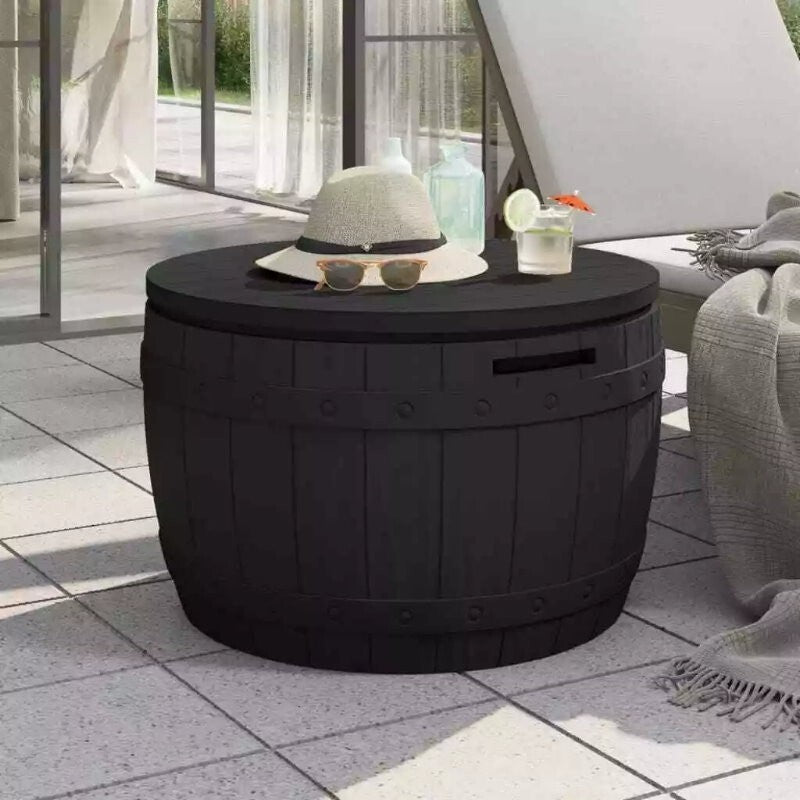 Hello Outdoors 3-in-1 Portable Outdoor Garden Storage Box Chest Seat Patio Table