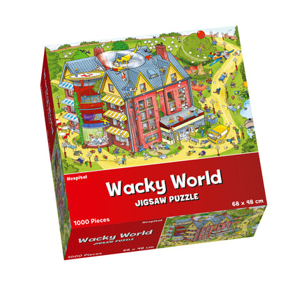 1000 Piece Jigsaw Puzzle 68cm x 48cm Wacky World Different Design Village Farm