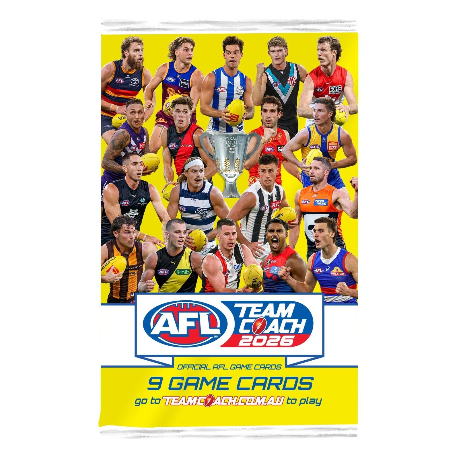 Official AFL Team Coach 2026 Trading Game Cards Sealed Box of 36 Packs Fast Ship