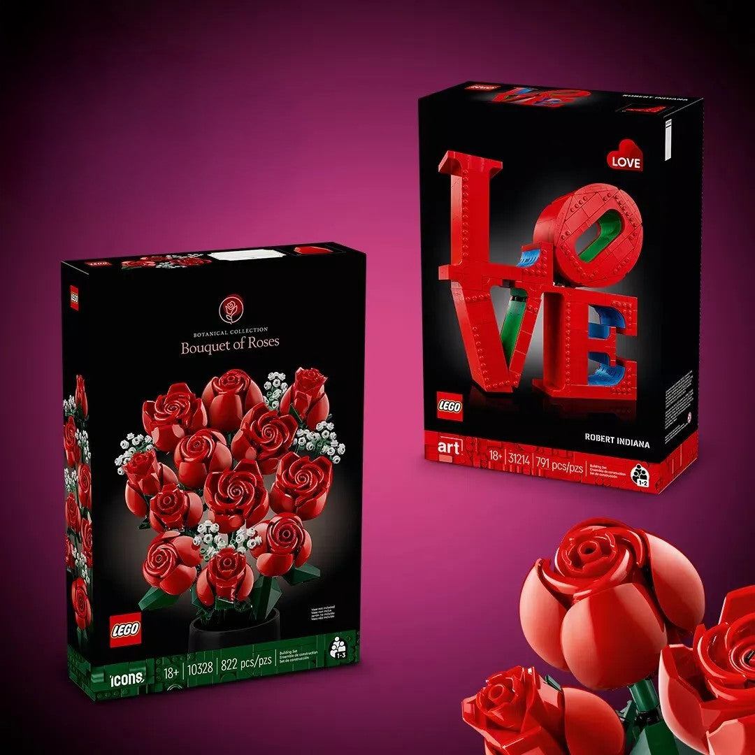 LEGO Art LOVE & Bouquet Roses Display Set 31214 10328 Home Decor Valentine Gift