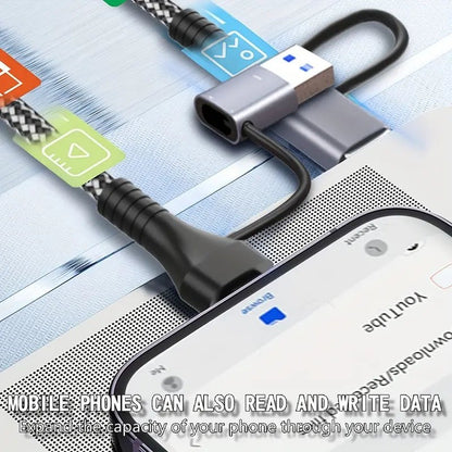 Universal 5-in-2 USB 3.2 Gen2 10Gbps Hub Splitter with 4x USB 3.2 + 1x USB C