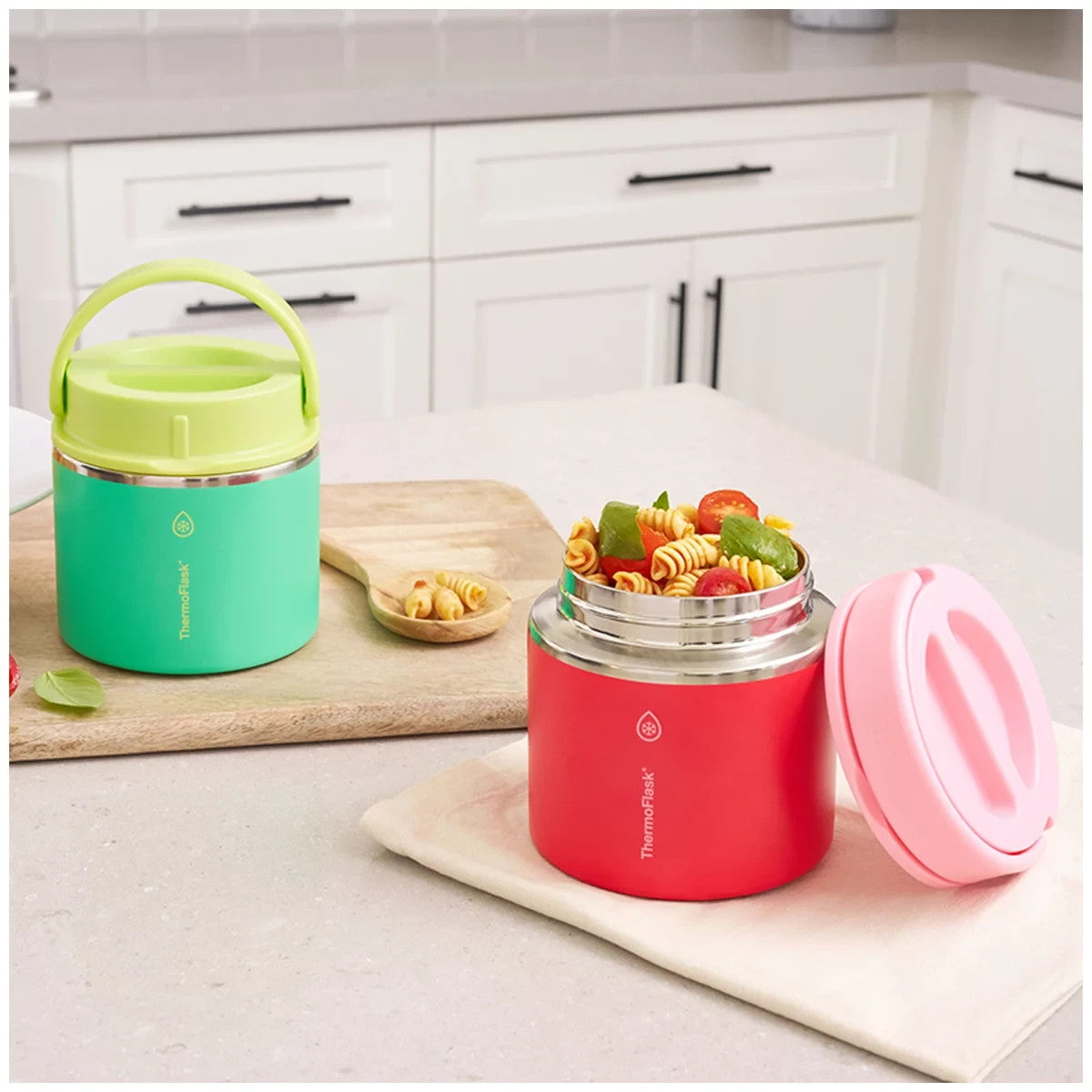 2x 590mL Thermoflask Insulated Kids Lunch Food Jar Double Vacuum Stainless Steel