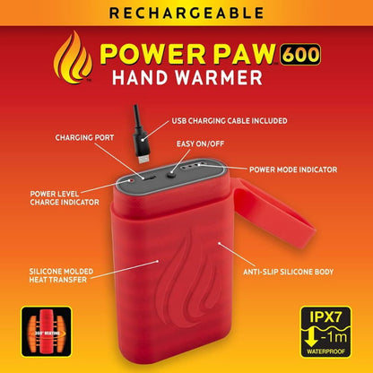 Panther Vision POWERPAW IPX7 Waterproof Rechargeable Hand Warmer - Snow Sports