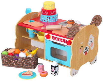 KidKraft Foody Friends Deluxe Baking Fun Puppy Activity Center Gift for Ages 2+