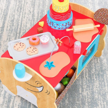 KidKraft Foody Friends Deluxe Baking Fun Puppy Activity Center Gift for Ages 2+