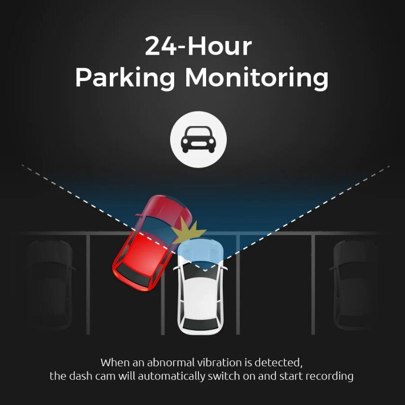 Anytek F111 1080P 170° Car Dash Cam with 24 hours Parking Monitoring, G-Sensor