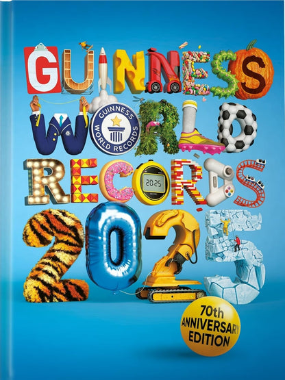 Guinness World Records 2025 Hardcover Education Statistic Book Gift Idea Present