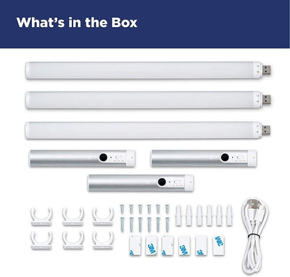 Westinghouse 3-Pack Rechargeable LED Wireless Wave Activated Light Bar Kitchen