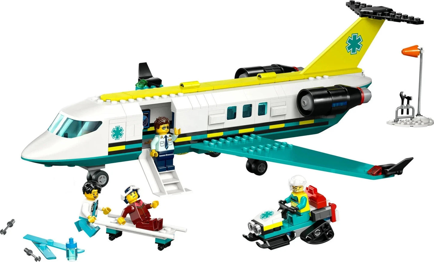 LEGO 60465 City Emergency Air Ambulance Airplane Rescue Aircraft Model Set 403pc