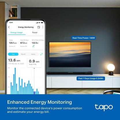 TP-Link Tapo P110M Smart Wifi Power Socket Plug Monitor Google Alexa Smart Home
