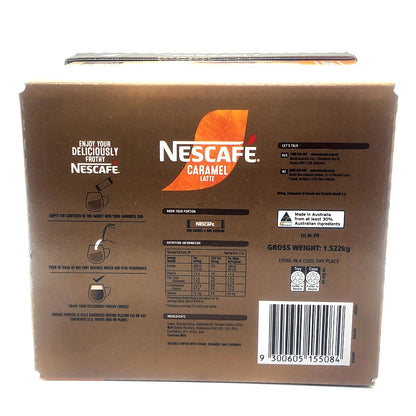 Nescafe Caramel Latte 78 x 17g Instant Coffee Stick Creamy & Frothy Sachets Box