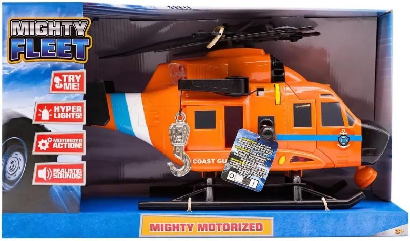 Mighty Fleet Motorised Vehicle Garbage Truck Police Car Fire Engine Helicopter