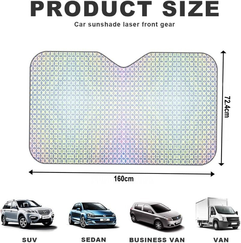 WHO-RAE Pro Max Reflector Sunshade Kit Car Windscreen Shade & Rear Window Shades