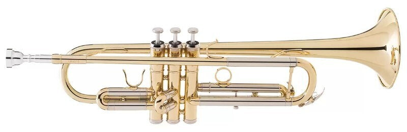 Jean Paul USA Yellow Brass Student Bb Trumpet with Music Stand, Carrying Case