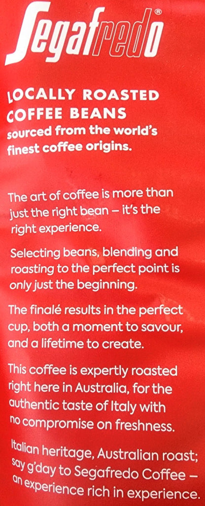Segafredo Intermezzo 1kg Espresso Coffee Beans Italian Speciality Medium Roast