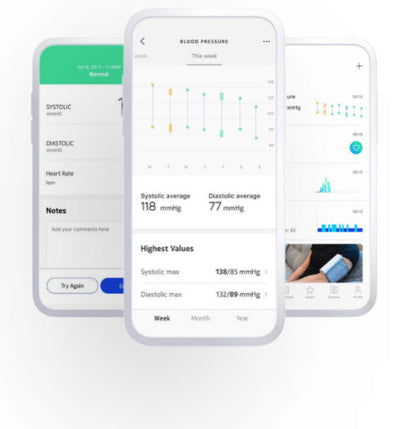Withings Wireless Blood Pressure Arm Monitor Heart Pulse Rate Smartphone Sync
