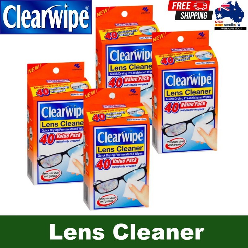 Clearwipe Lens Cleaner Wipes Streak-Free for Glasses, Screens, and Lenses